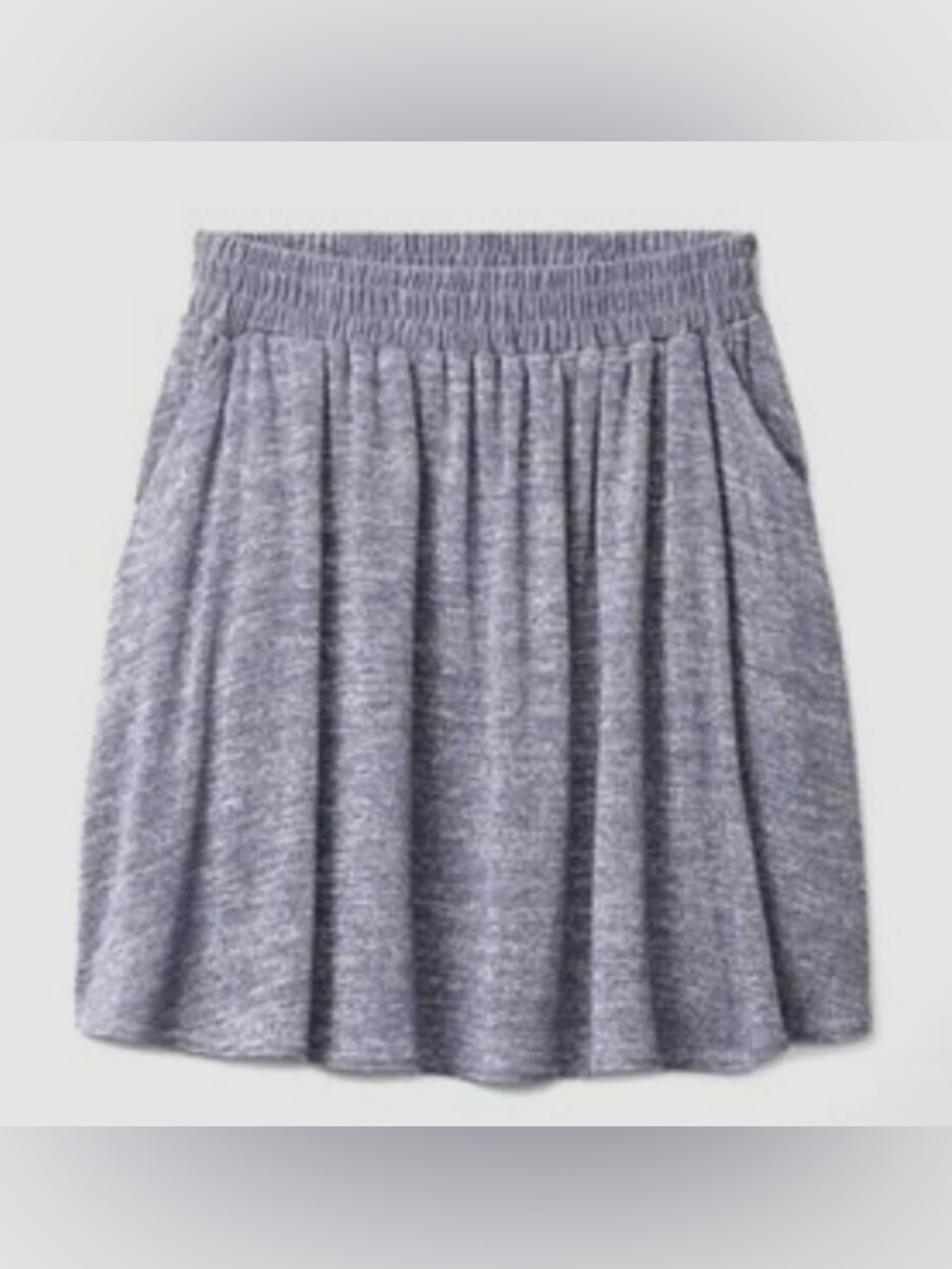 Aritzia Wilfred Free Muted Purple Haze Skater Skirt Size M | Marled Texture